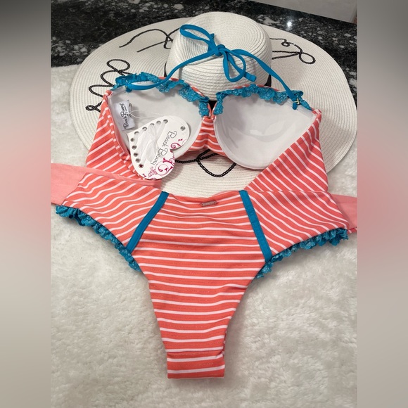 SOLD xxx NWT RARE beach bunny bikini XL/M set - Picture 14 of 15